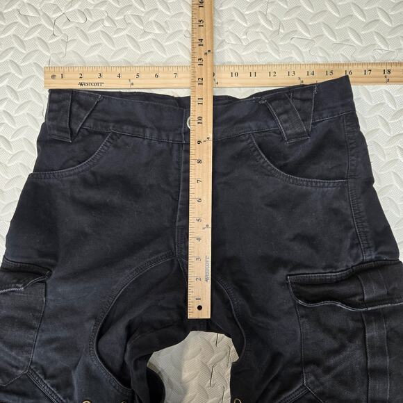 Vintage Versatta Cargo Bondage Pants Size 32 Black Gothic Y2K Nepal Canvas - Picture 14 of 16